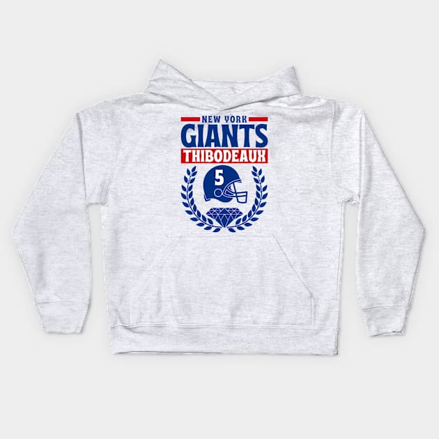 New York Giants Thibodeaux 5 American Football Kids Hoodie by Astronaut.co